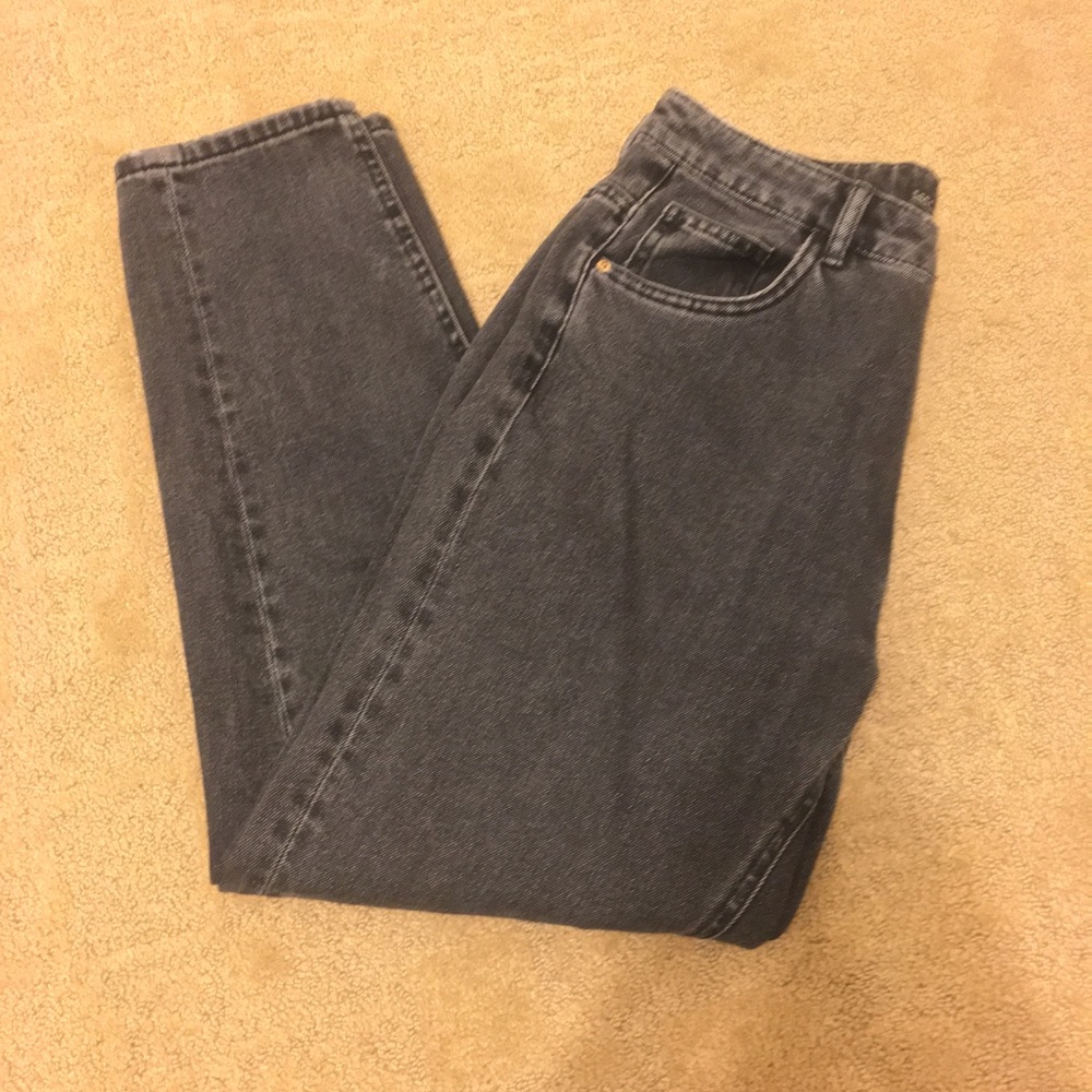 Faded black Zara boyfriend jeans